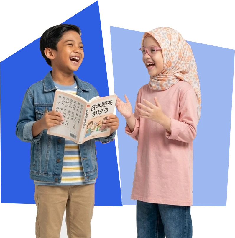 Siswa dan siswi SD sedang belajar bersama